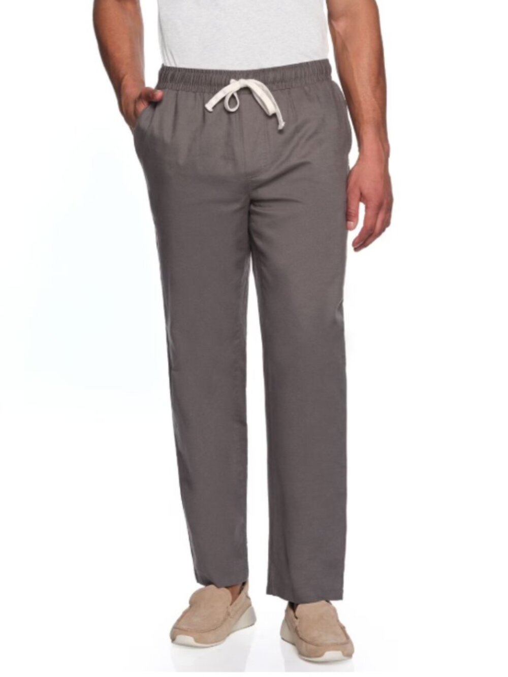 Lands’ End Men's Cotton Linen Pull-On Pant